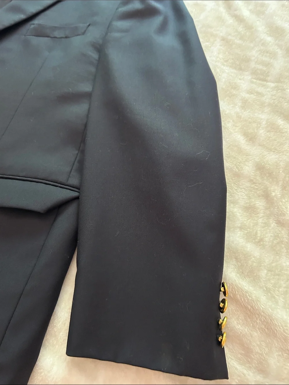 Lauren by Ralph Lauren Men's Classic Navy Blazer with Gold Buttons, 48R
